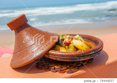 Fish tajine, traditional moroccan dish 7444837