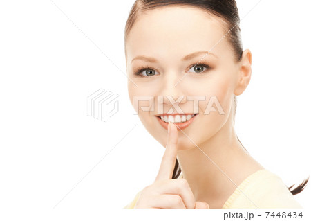 finger on lips finger on lips 7448434
