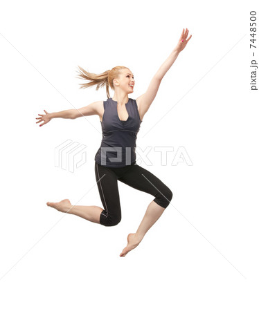 jumping sporty girl 7448500