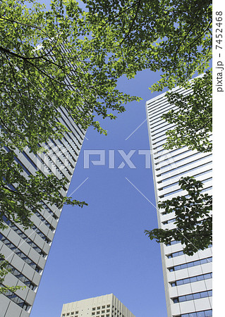 大阪、新緑の大阪ビジネスパーク付近 7452468