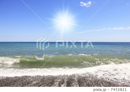 七里御浜の水平線 七里御浜の水平線 7453821