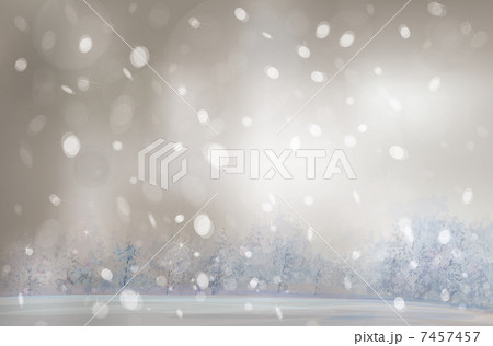 Vector of winter landscape, snowfall. 7457457