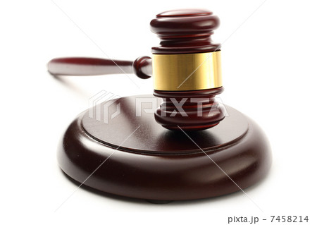 Handcrafted wooden gavel and block 7458214
