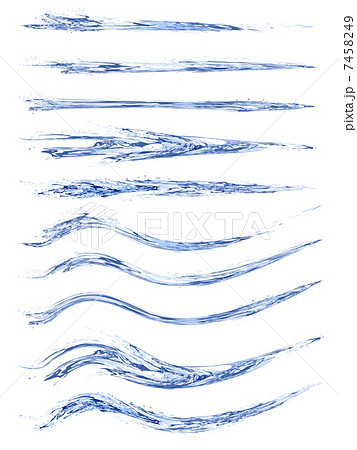 水 液体 ブラシのイラスト素材