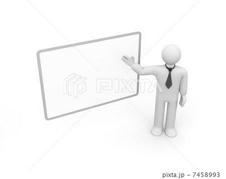 Person and blank billboard (add you text or design) 7458993