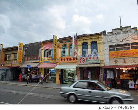 ペナン島 カラフルなお店通り ペナン島 カラフルなお店通り 7466567