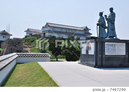 富岡城跡　勝海舟 7467290