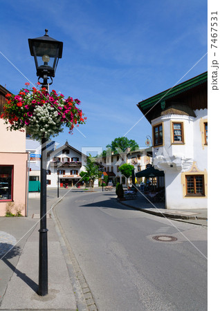 ドイツ オーバーアマガウの町並み ドイツ オーバーアマガウの町並み 7467531
