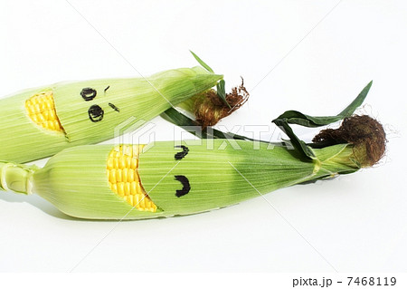 とうもろこしの顔イメージ 7468119