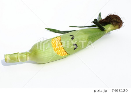 とうもろこしの顔イメージ 7468120