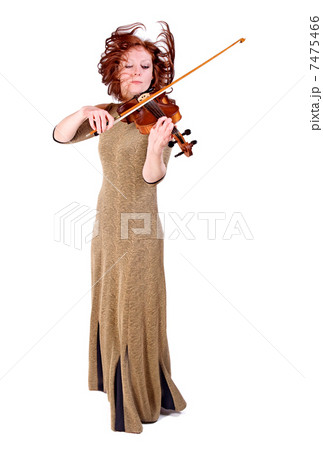 young woman plays the viola young woman plays the viola 7475466