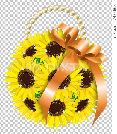 向日葵 ブーケ_02 オレンジ 向日葵 ブーケ_02 オレンジ 7475668