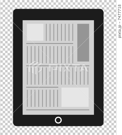Newspaper viewing on tablet 7477718