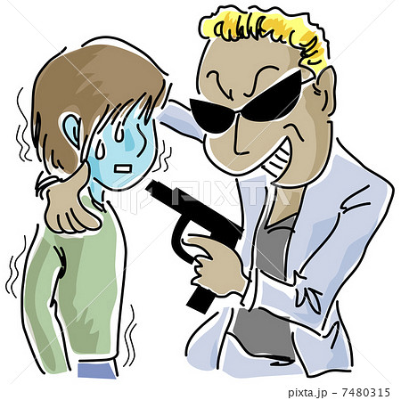 脅す男性のイラスト素材 [7480315] - PIXTA