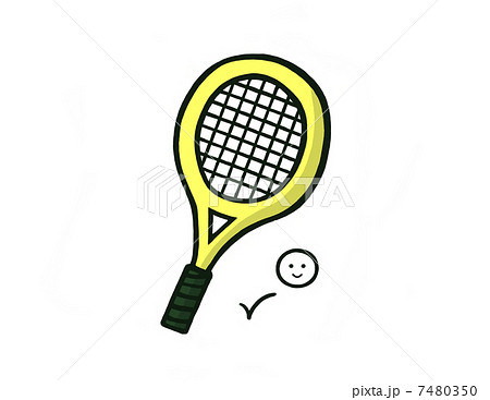 テニスラケットのイラスト素材
