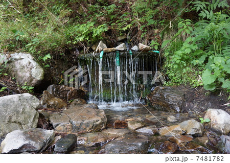 安曇野 栗尾山の湧き水 安曇野 栗尾山の湧き水 7481782
