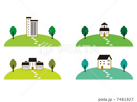 丘の上の建物 7481927