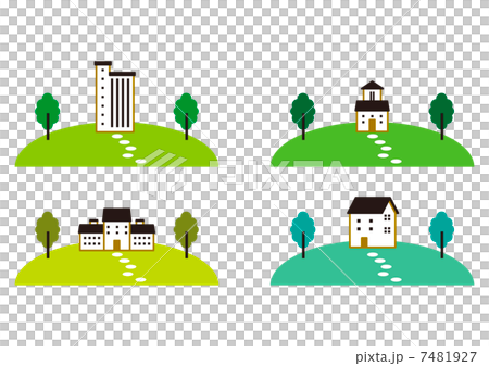 丘の上の建物 7481927