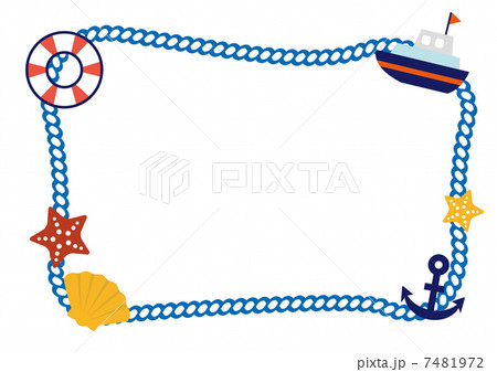マリンフレームのイラスト素材