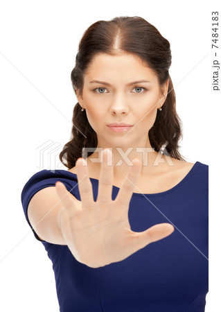 woman making stop gesture woman making stop gesture 7484183