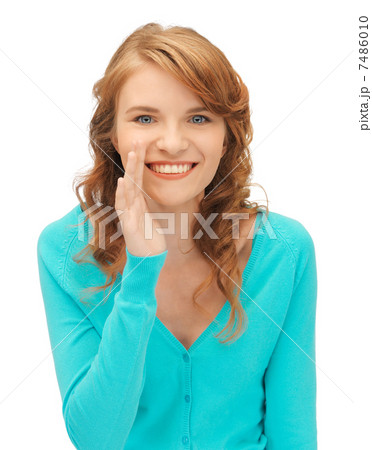 teenage girl whispering gossip 7486010