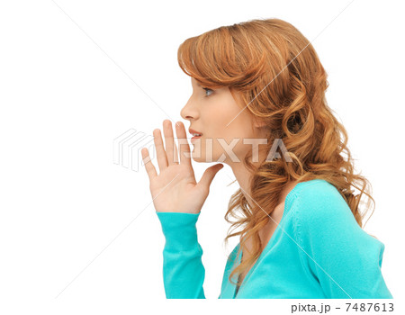 teenage girl whispering gossip 7487613