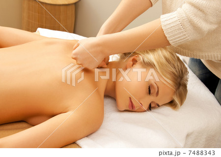 beautiful woman in massage salon beautiful woman in massage salon 7488343