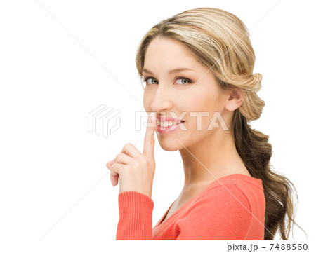 finger on lips finger on lips 7488560