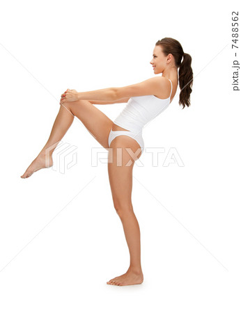 sporty woman in cotton undrewear 7488562