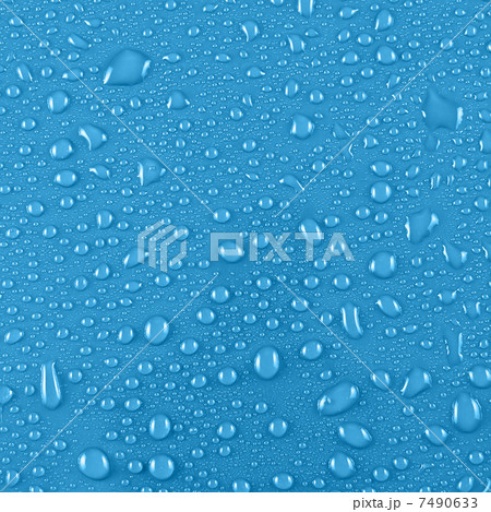 water drops on blue 7490633