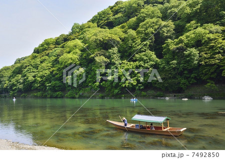 嵐山　川下り　観光船 7492850