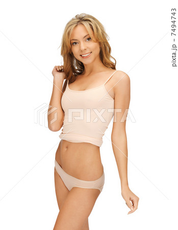 beautiful woman in cotton undrewear 7494743