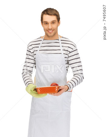 cooking man over white 7495607