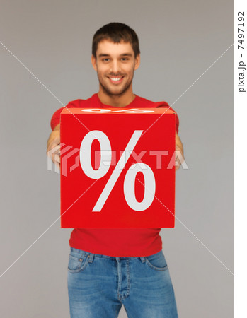 man with percent sign man with percent sign 7497192