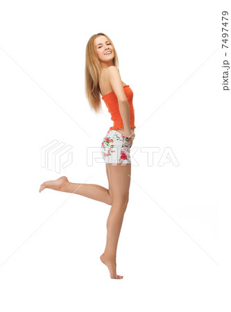 beautiful woman in casual clothes 7497479