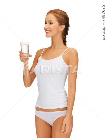 woman with glass of water 7497635