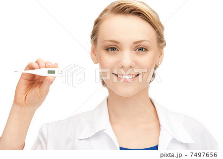 female doctor with thermometer 7497656