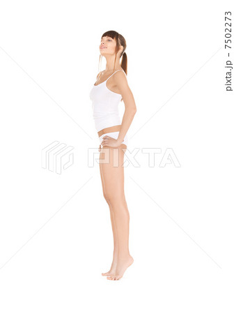 beautiful woman in cotton underwear 7502273