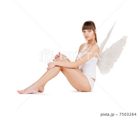 white lingerie angel girl 7503264