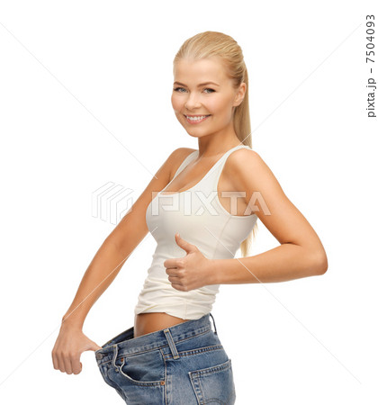 sporty woman showing big pants sporty woman showing big pants 7504093