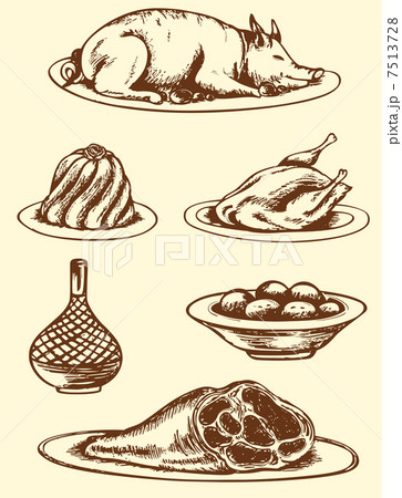 Hand drawn food 7513728
