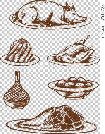 Hand drawn food 7513728