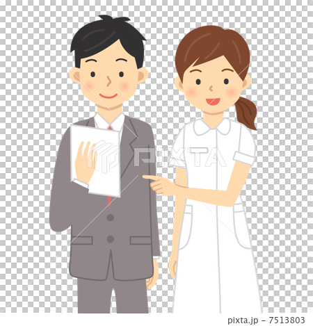 Businessman and nurse 7513803
