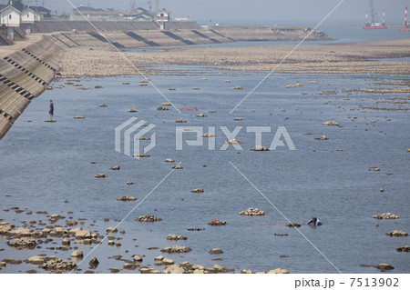 ウナギ塚（アグラ）が点在する風景 7513902