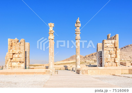 クセルクセス門(イランの世界遺産、ペルセポリス) 7516069