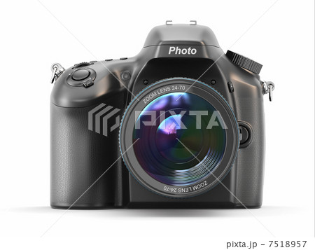 Digital photo camera on white isolated background. Digital photo camera on white isolated background. 7518957