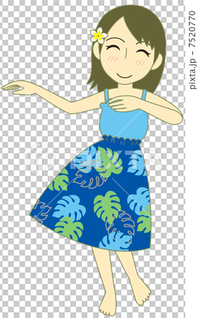 Hula Dance Pau Cert Blue 7520770