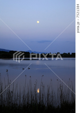 田貫湖の夕暮れ 7521384