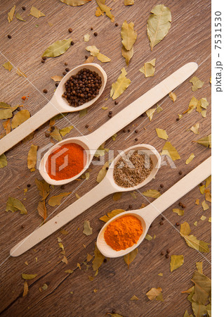 spices in the spooins 7531530