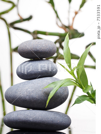 Massage stones with bamboo 7533591